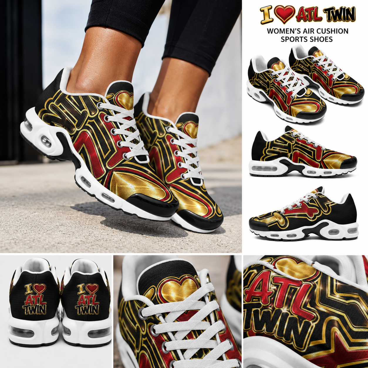 "I Love ATL TWIN" Women's | Air Cushion Sports Shoes