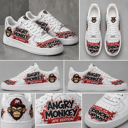 Men's "Angry Monkey" Low-Tops | "Ape Edition"