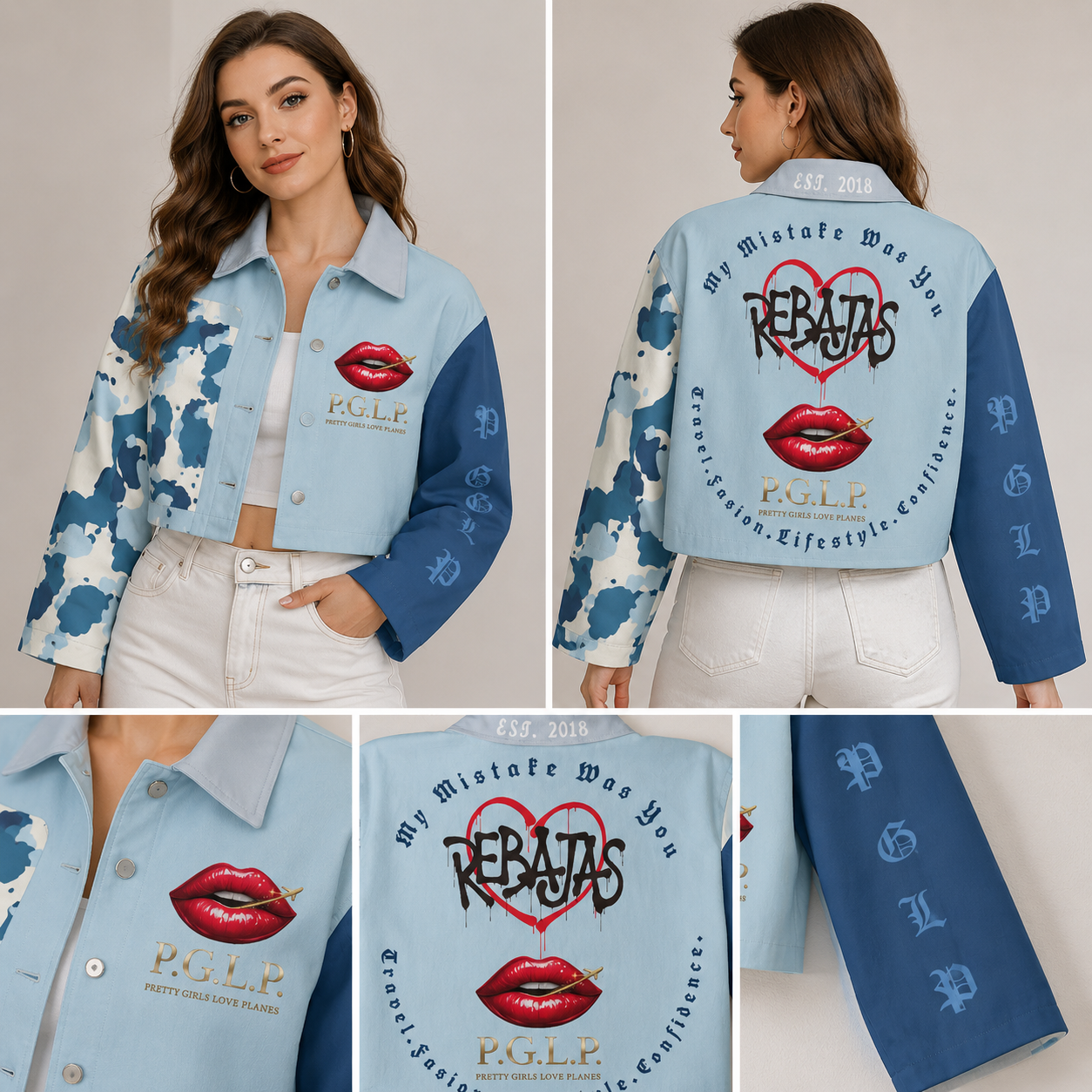 "P.G.L.P." Women's Cropped Jacket