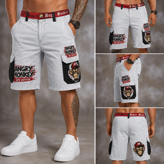 "Angry Monkey" | Men's Cargo Shorts
