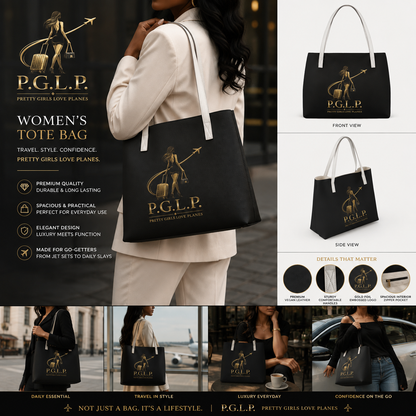 "P.G.L.P." Leather Tote Bag