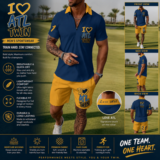 "I Love ATL TWIN" Men's Signature Sportswear Set