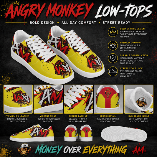 "Angry Monkey" Low-Tops | "Ape Edition"