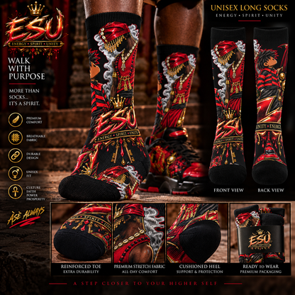 "ESU" Unisex Long Socks