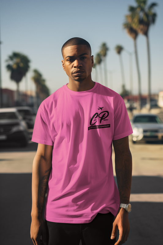 Men's Crewneck T-Shirt | Champion T525C pink candy
