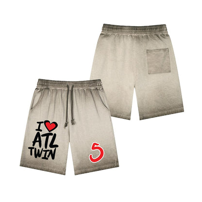 I Love Atlanta Twin "Washed DTF Shorts"