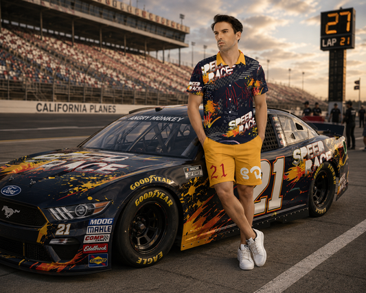 Men's "Speed Race" | Short Sleeve Shirt Set
