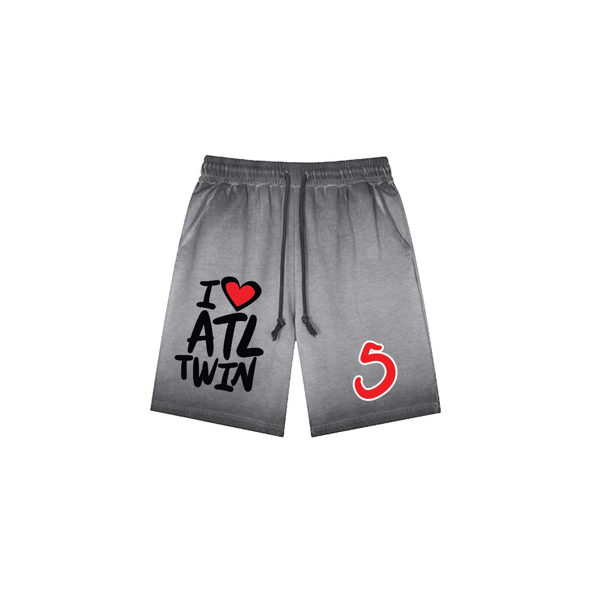 I Love Atlanta Twin "Washed DTF Shorts"
