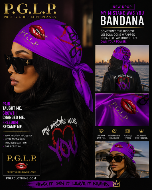 "P.G.L.P." My Mistake Was You Bandana