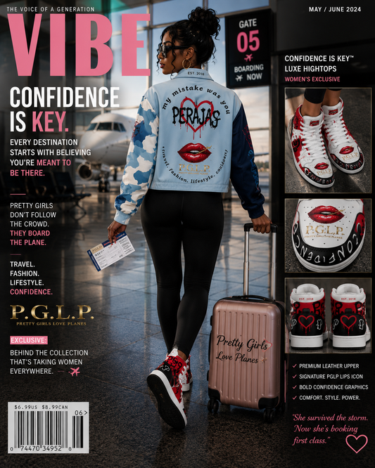 "P.G.L.P." Confidence Is Key Luxe Hightop's